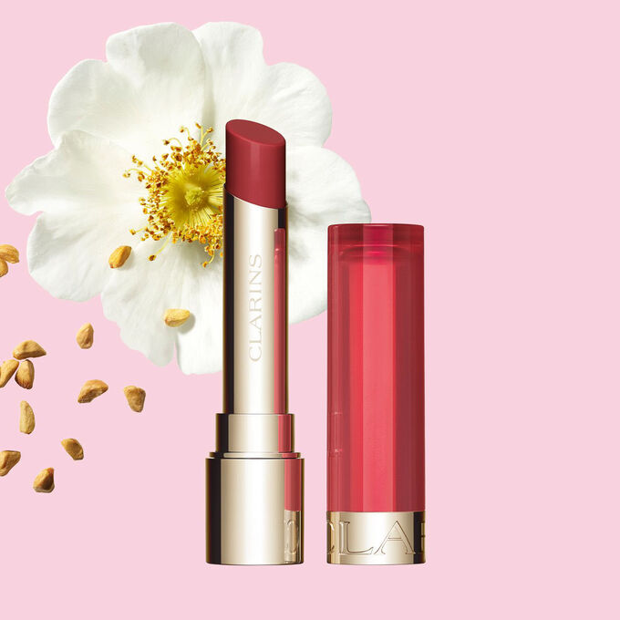 Clarins Nourishing Lip Oil Balm ให้สีแดงสด